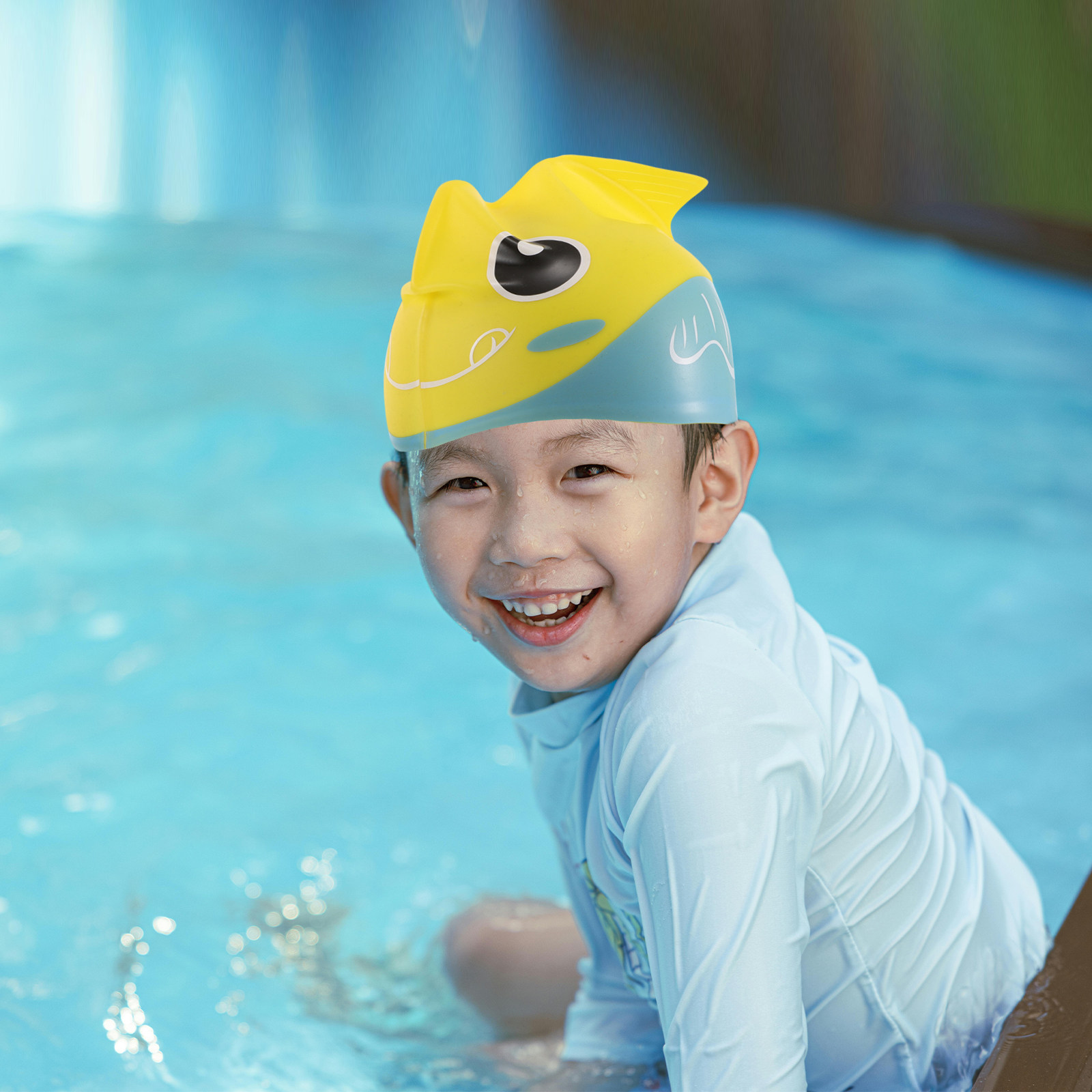 Gorro de natación infantil con - Swim Hat Silicone reseña y precio